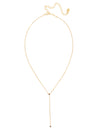 Studded Lariat Pendant Necklace