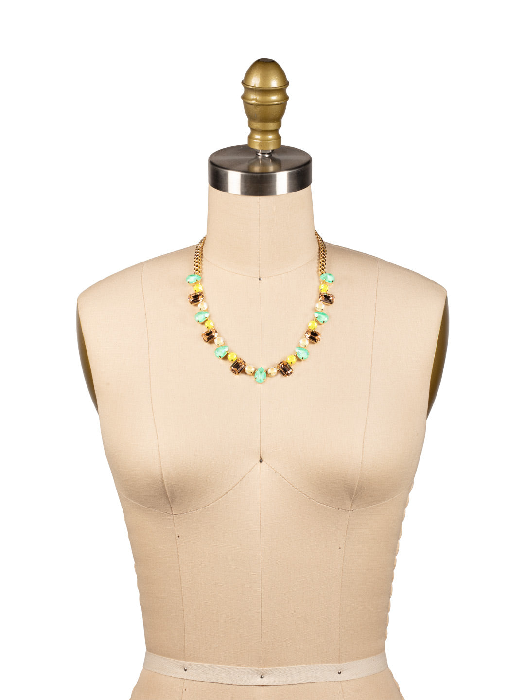 Emerald Pear Tennis Necklace - NFN4BGMAM