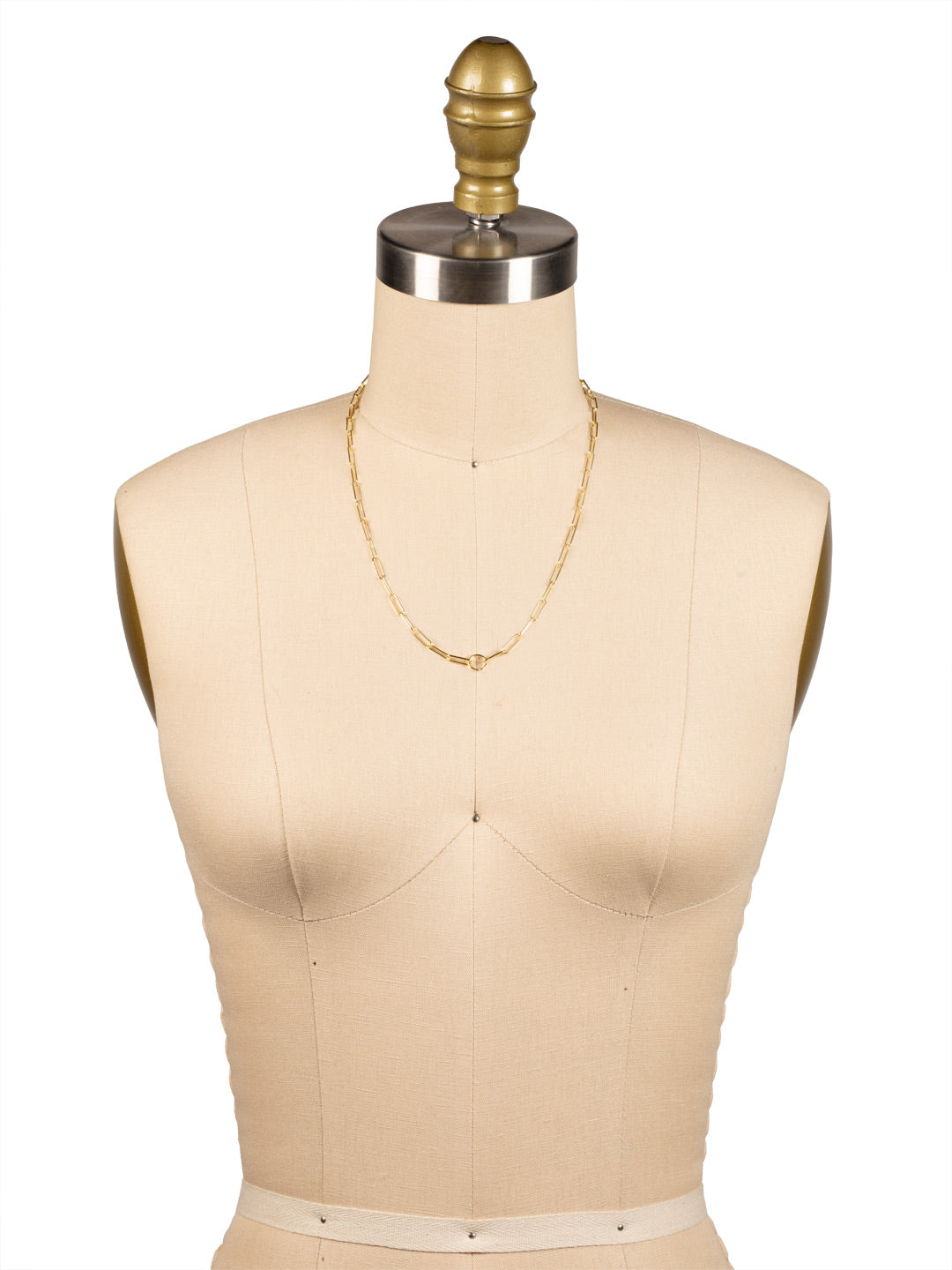 Paperclip Charm Pendant Necklace - NFR1BGMTL