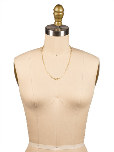 Paperclip Charm Pendant Necklace - NFR1BGMTL