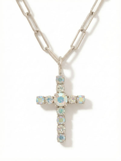 Cross Paperclip Pendant Necklace - NFZ11PDRQ