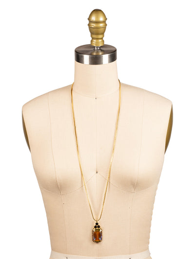 Viretta Embellished Pendant Necklace - NFZ15BGCSM