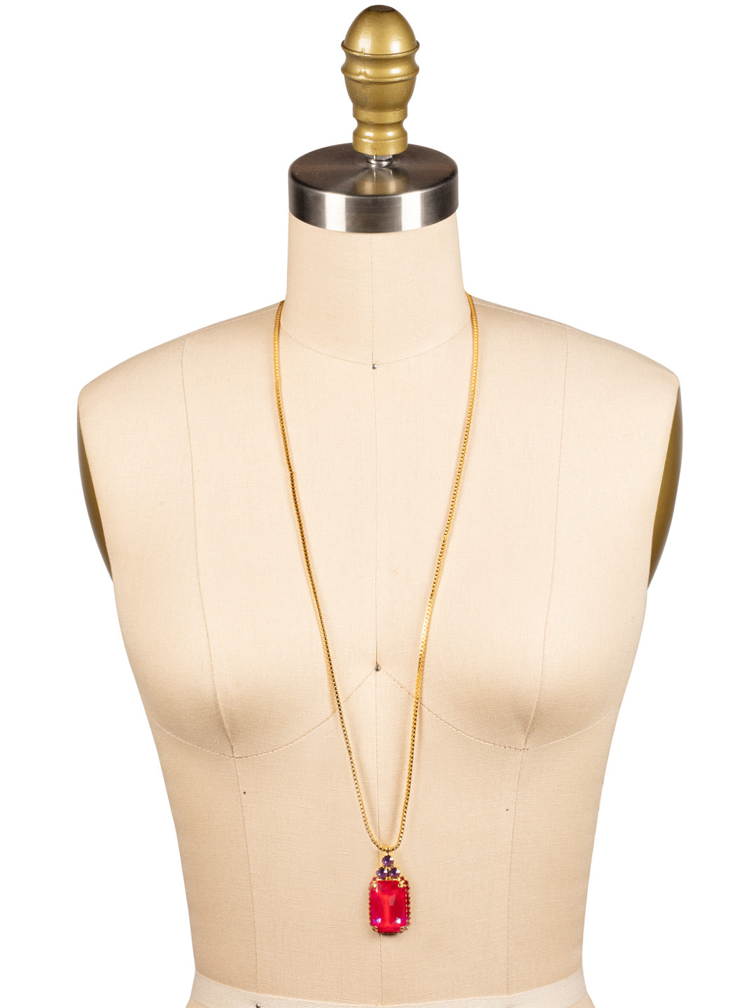 Viretta Embellished Pendant Necklace - NFZ15BGREV