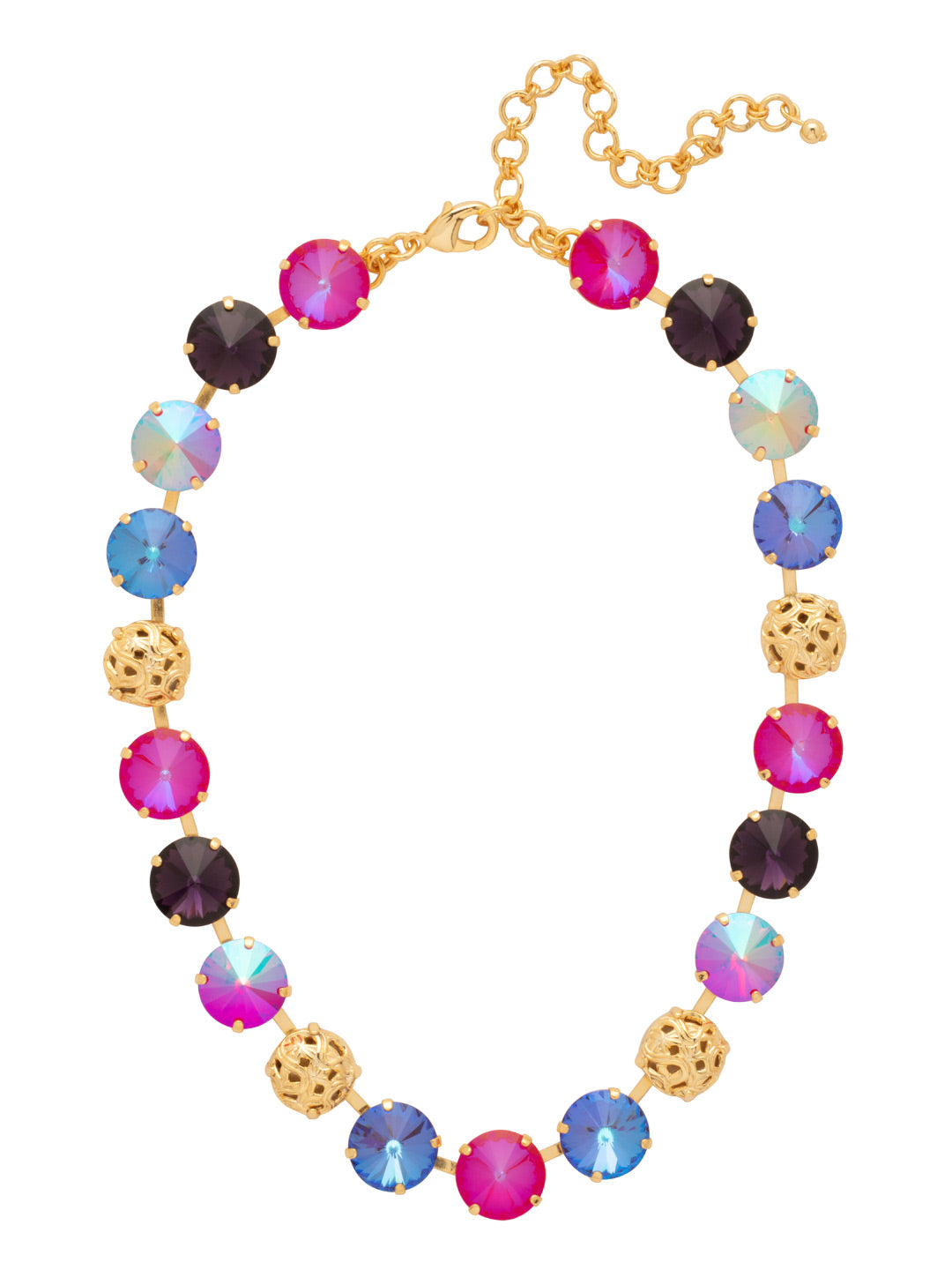 Clementine Tennis Necklace - NFZ18BGREV