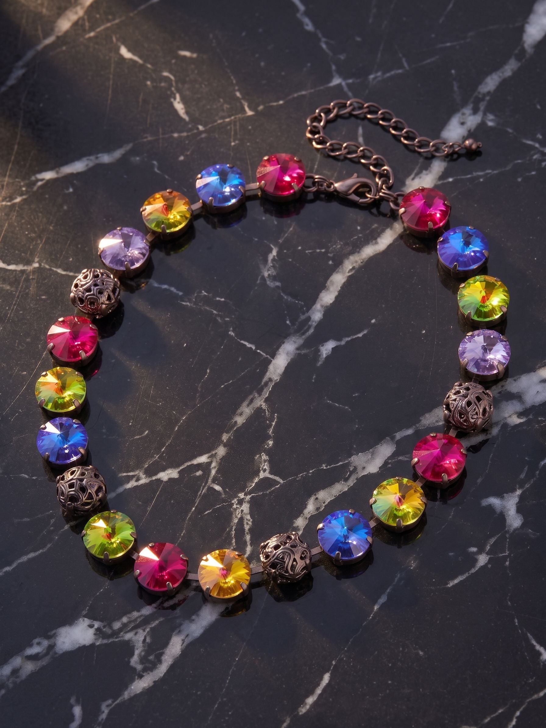 Clementine Tennis Necklace - NFZ18GMNNI