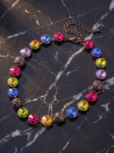 Clementine Tennis Necklace - NFZ18GMNNI