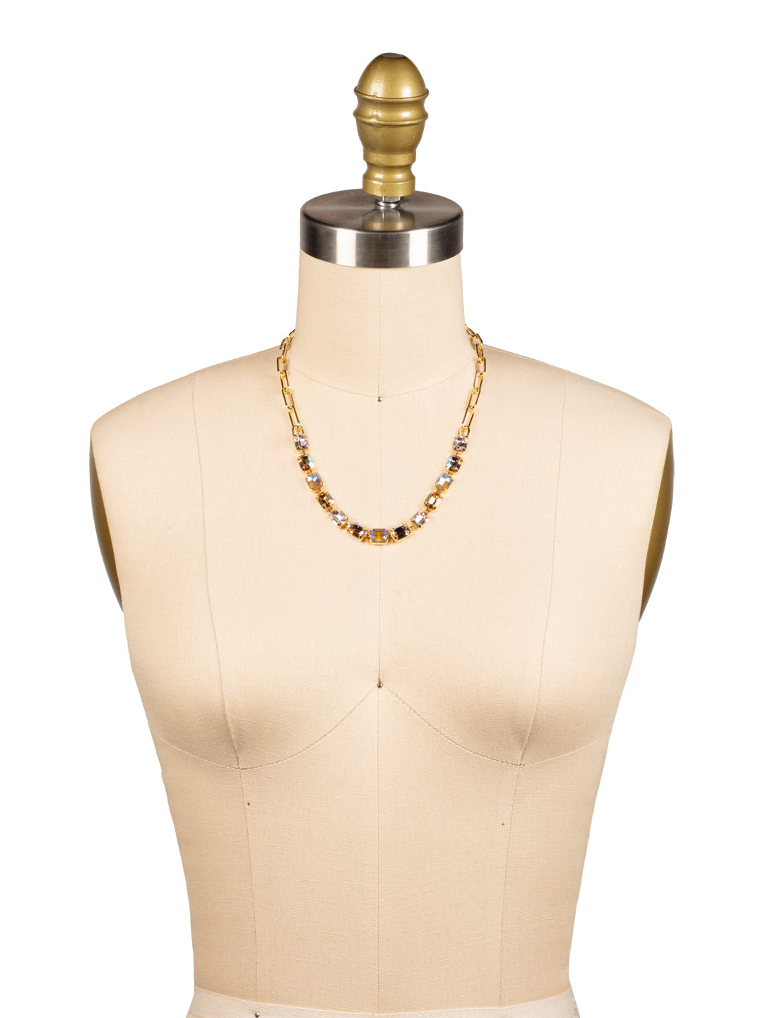 Octavia Paperclip Tennis Necklace - NFZ3BGCHA