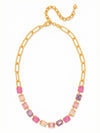 Octavia Paperclip Tennis Necklace