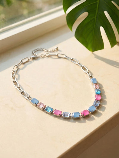 Octavia Paperclip Tennis Necklace - NFZ3PDPBZ