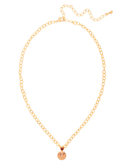 Regal Rivoli Pendant Necklace - NFZ4BGHNB - <p>Lightweight yet dazzling, the Regal Rivoli Pendant Necklace features a single round Rivoli-cut crystal accented with a tiny crystal detail above. Suspended on an adjustable small loop chain with a lobster claw clasp, it’s a delicate sparkle for any occasion. (16-20 inches) From Sorrelli's Honey Bourbon collection in our Bright Gold-tone finish.</p>