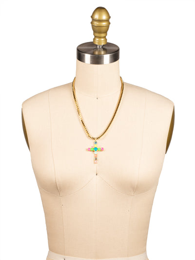 Christina Cross Pendant Necklace - NFZ9BGCCA
