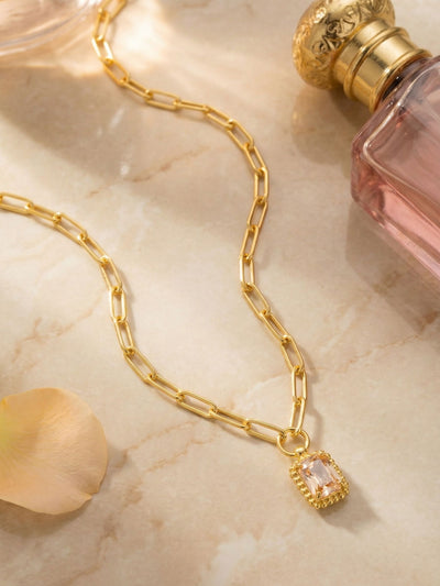 Octavia Scalloped Pendant Necklace - NGA1BGGNS