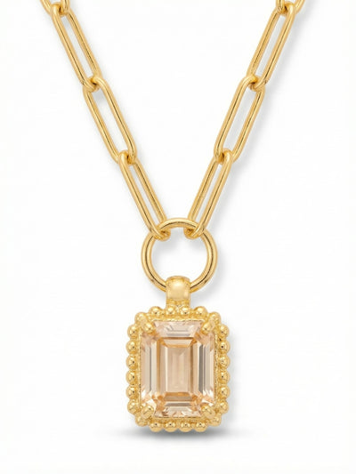 Octavia Scalloped Pendant Necklace - NGA1BGGNS