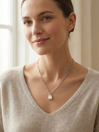 Octavia Scalloped Pendant Necklace - NGA1PDCAB