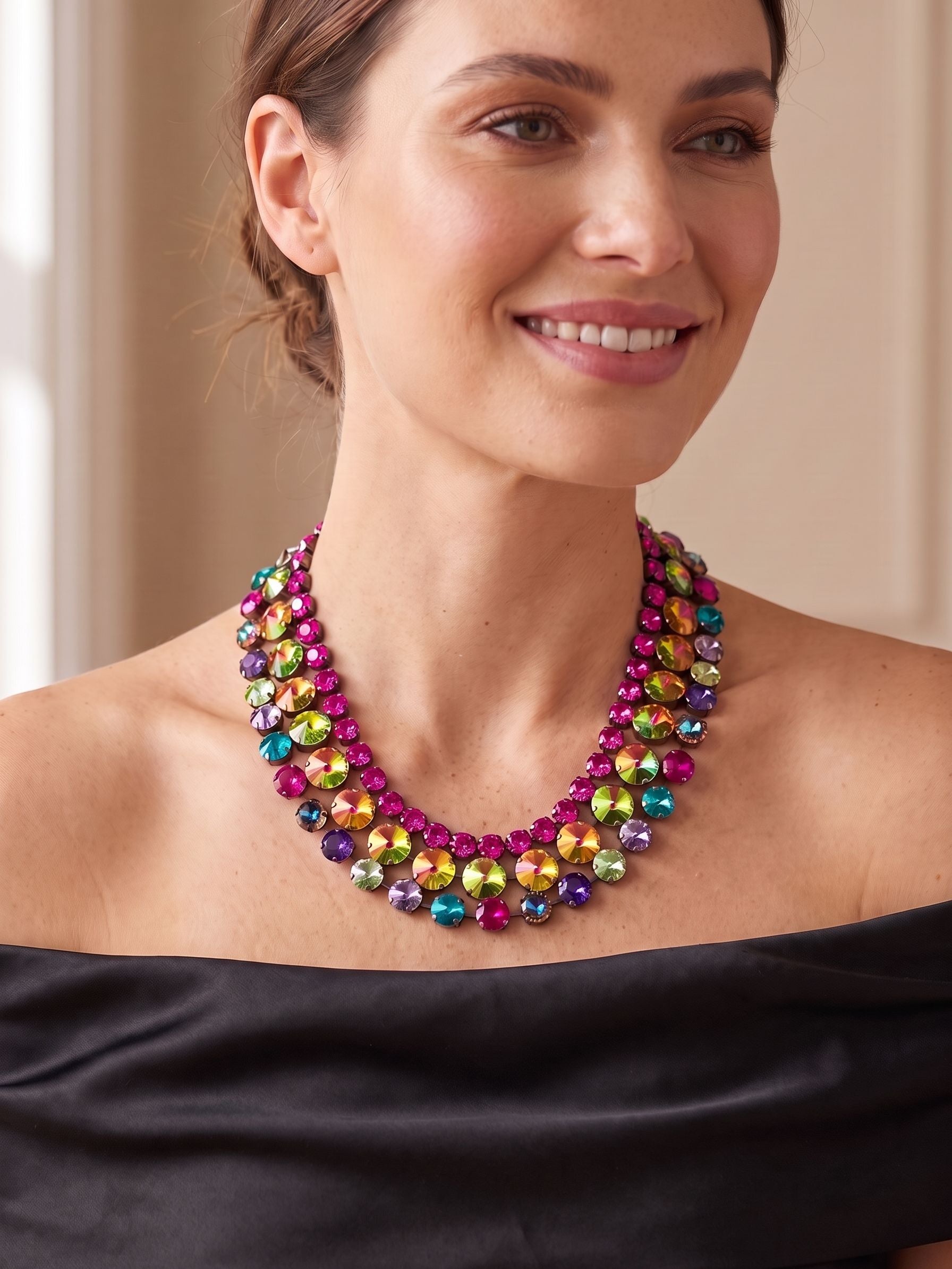 Penelope Layered Statement Necklace - NGB4GMNNI