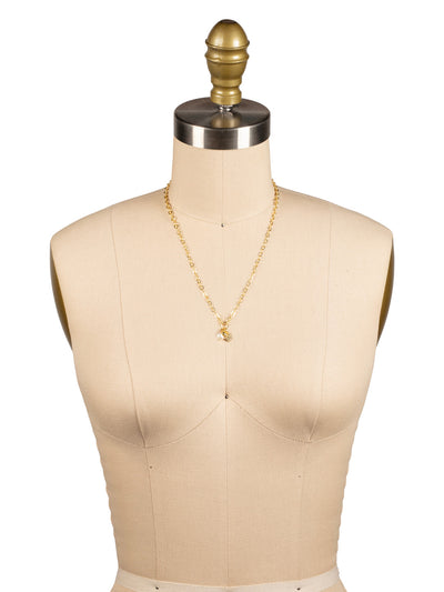 Heart & Pearl Charm Pendant Necklace - NGF3BGCRY