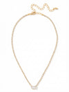 Mini Marnie Baguette Pendant Necklace