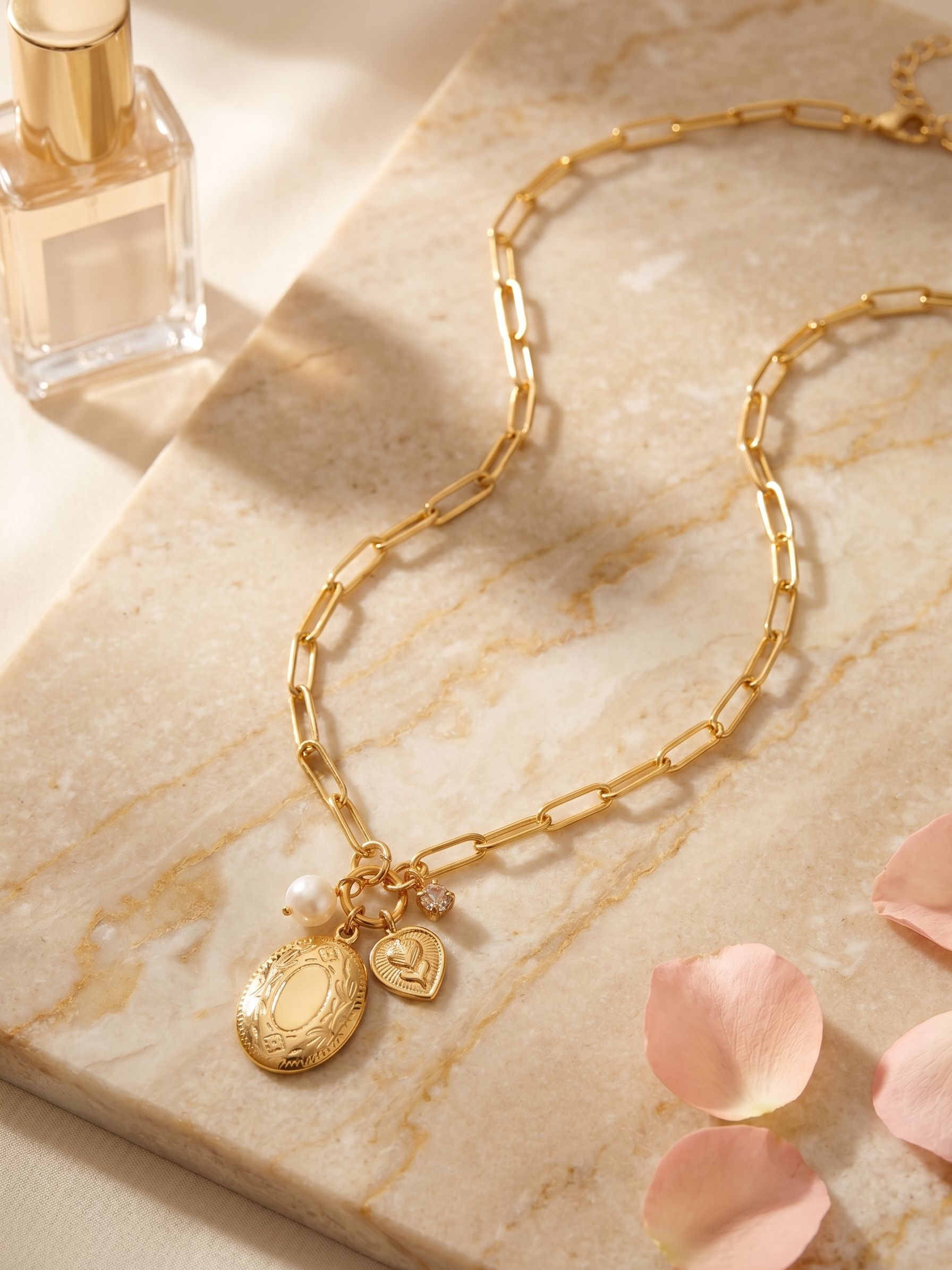 Rosie Locket Pendant Necklace - NGK1BGSIL