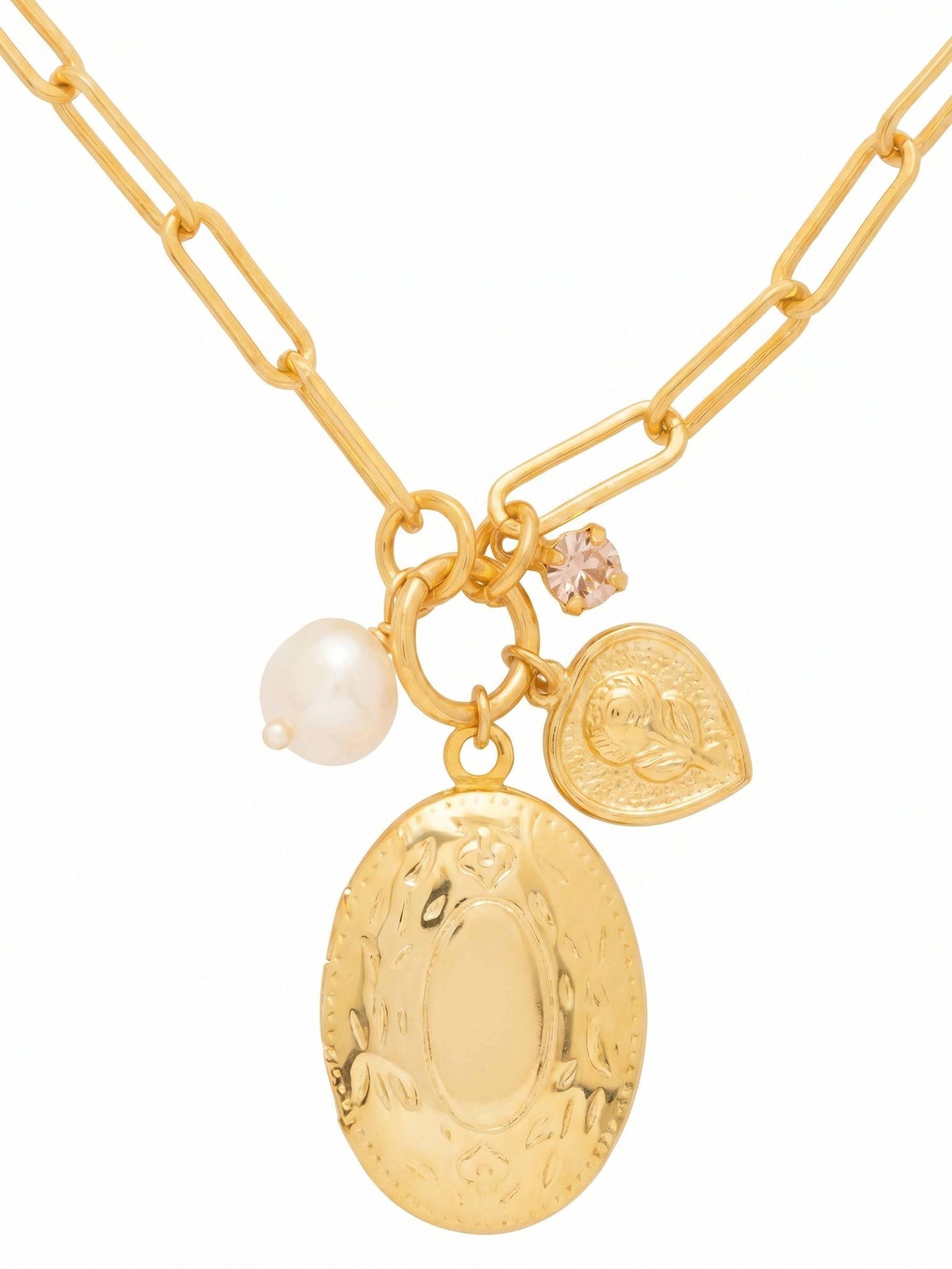 Rosie Locket Pendant Necklace - NGK1BGSIL