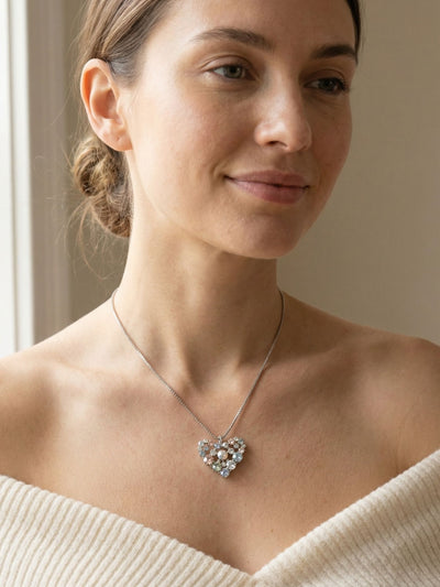 Crystal Heart Pendant Necklace - NGK2PDRQ
