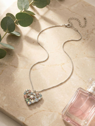Crystal Heart Pendant Necklace - NGK2PDRQ