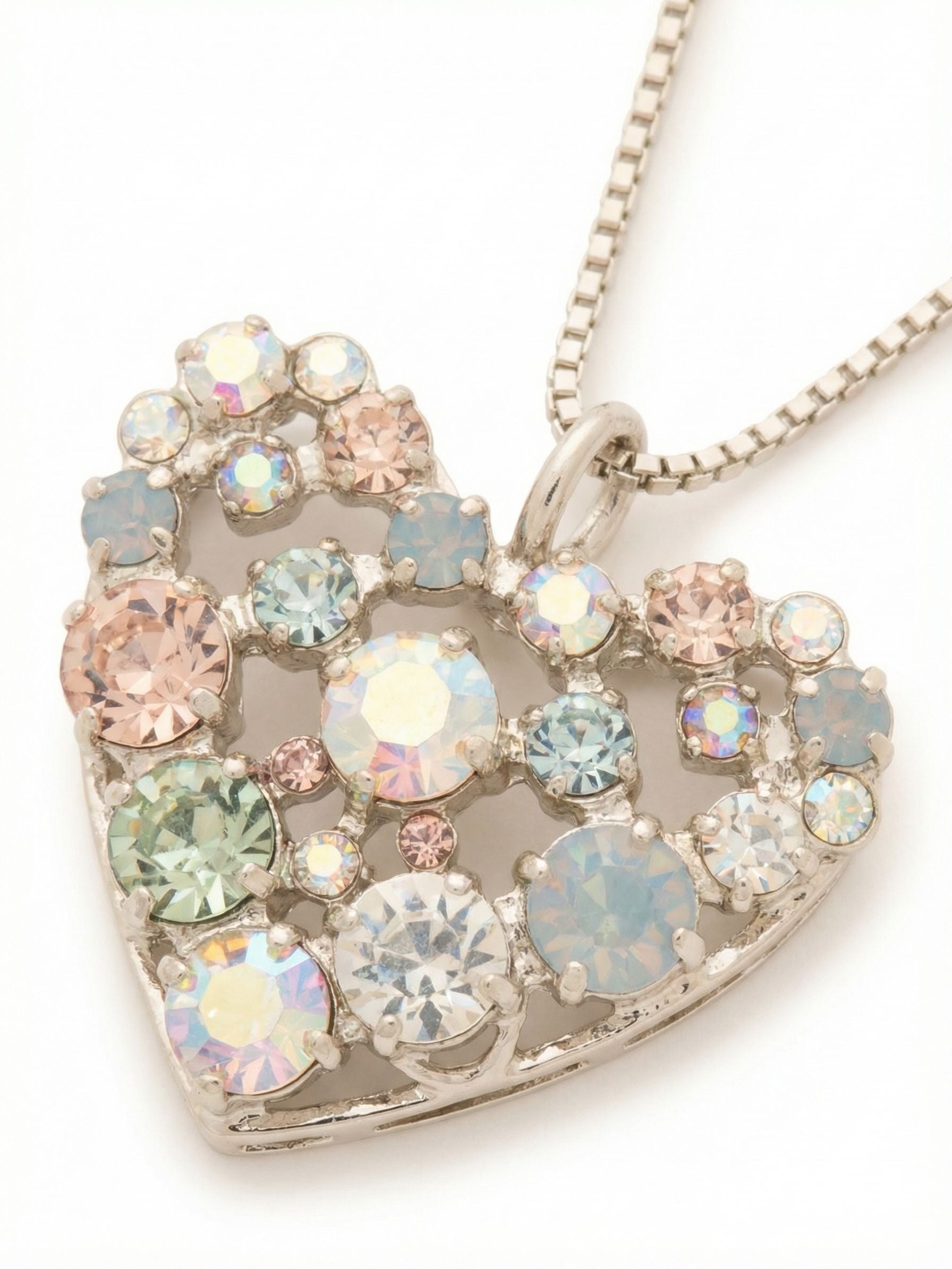 Crystal Heart Pendant Necklace - NGK2PDRQ