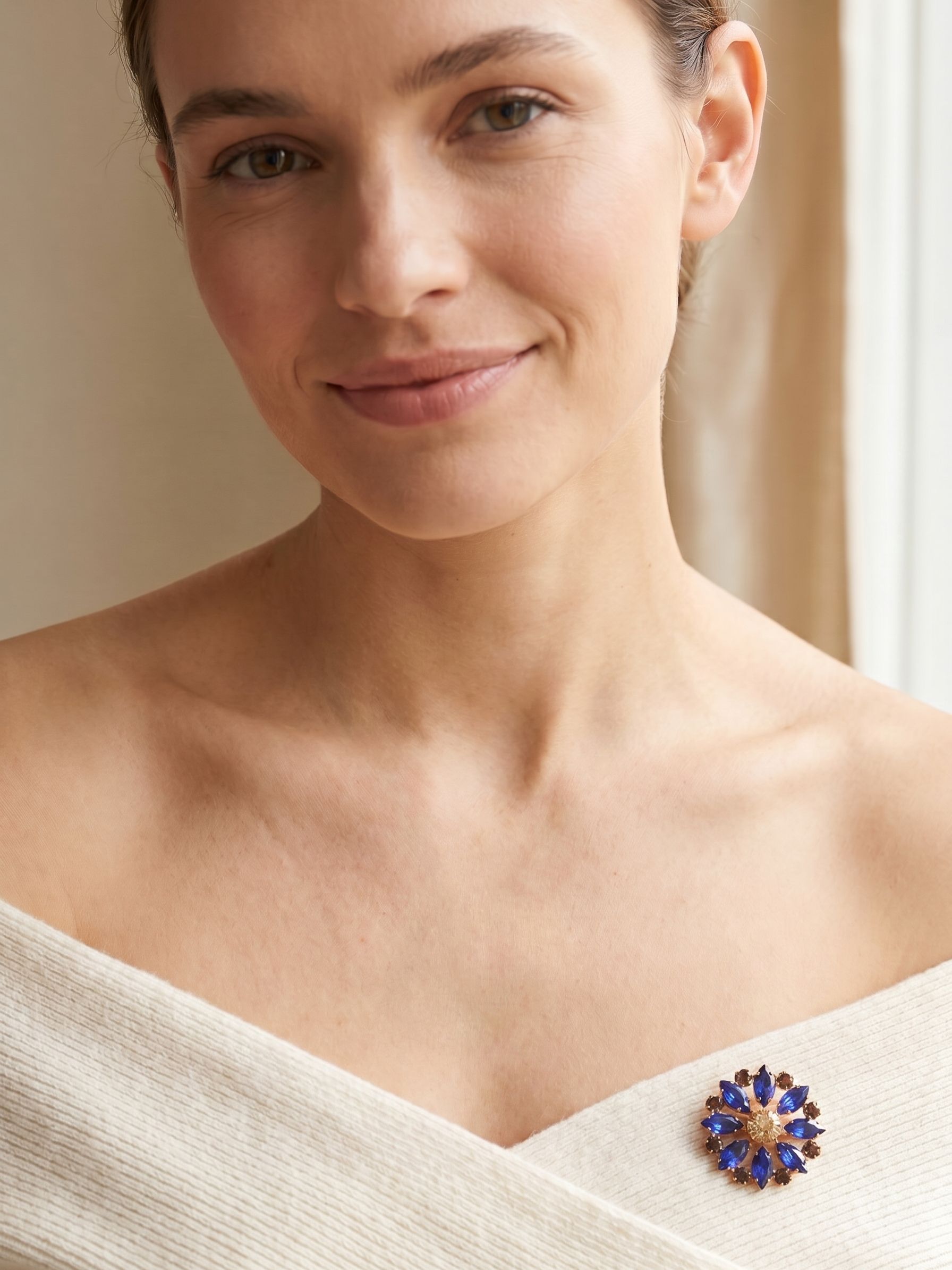 Blooming Brooch Pendant Necklace - NGK3BGDNM