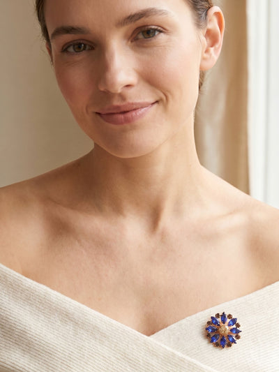Blooming Brooch Pendant Necklace - NGK3BGDNM