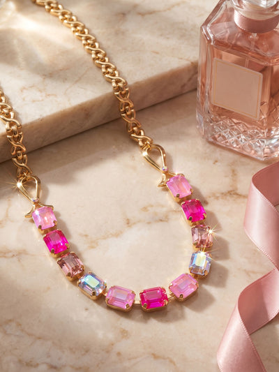 Ribbon of Hope Tennis Necklace - NGM2BGPIN