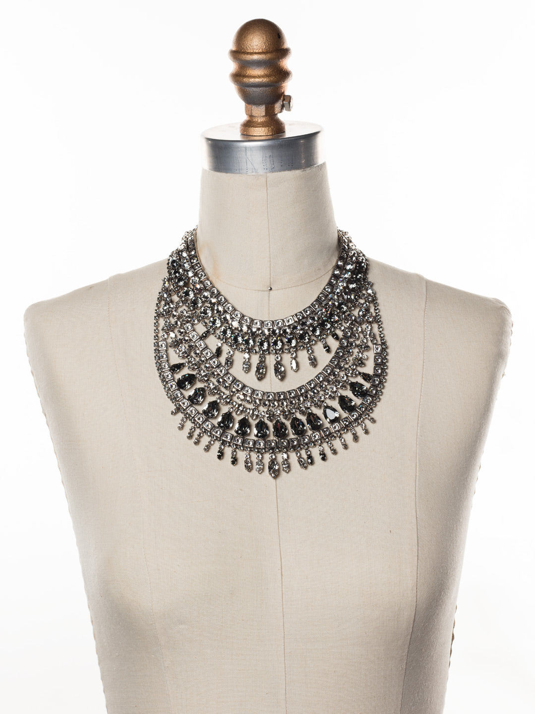 Silver Shade Statement Necklace - NSP6ASSSH