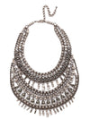 Silver Shade Statement Necklace