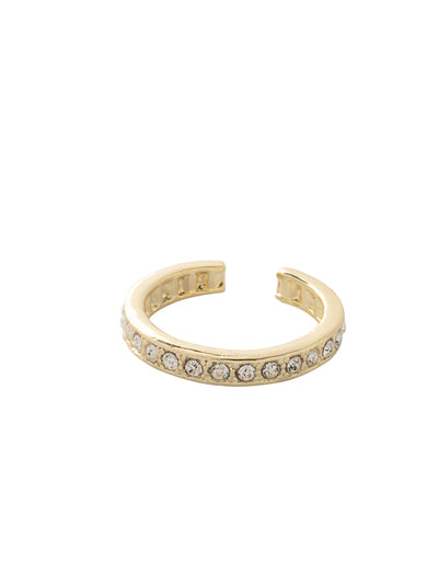 Jenna Band Ring - RBB1BGCRY - <p>The Jenna Band Ring features a full line of crystals on an adjustable band. From Sorrelli's Crystal collection in our Bright Gold-tone finish.</p>
