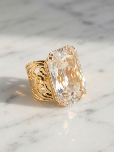 Viretta Adjustable Cocktail Ring - RBT67BGCRY