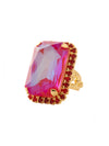 Luxurious Emerald-Cut Cocktail Ring