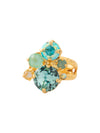 Crystal Assorted Rounds Stacked Ring