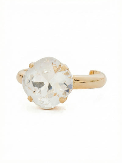 One and Only Band Ring - RDN30BGCRY - <p>The one and only style you need for your favorite everyday look! A delicate and classic four-pronged setting highlights the beautiful cut of this cushion-cut crystal. Adjustable to fit ring sizes 6-8. From Sorrelli's Crystal collection in our Bright Gold-tone finish.</p>