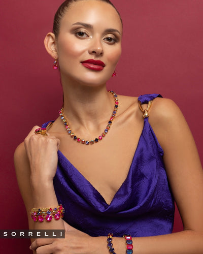 Nadine Tennis Bracelet - BFU3BGRRD