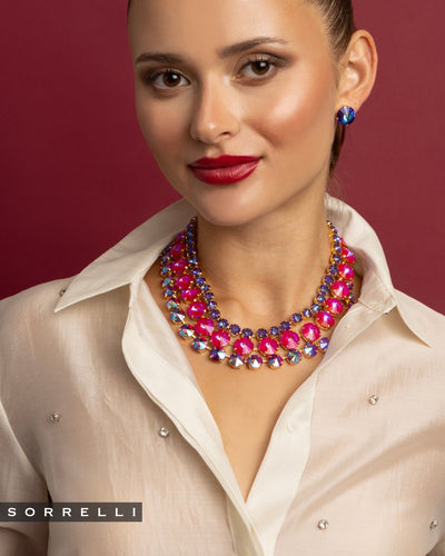 Penelope Layered Statement Necklace - NGB4BGREV