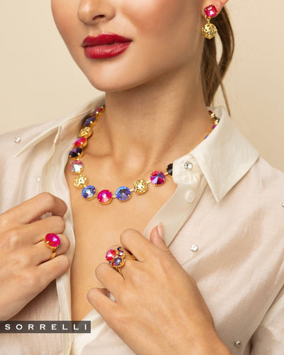 Clementine Tennis Necklace - NFZ18BGREV