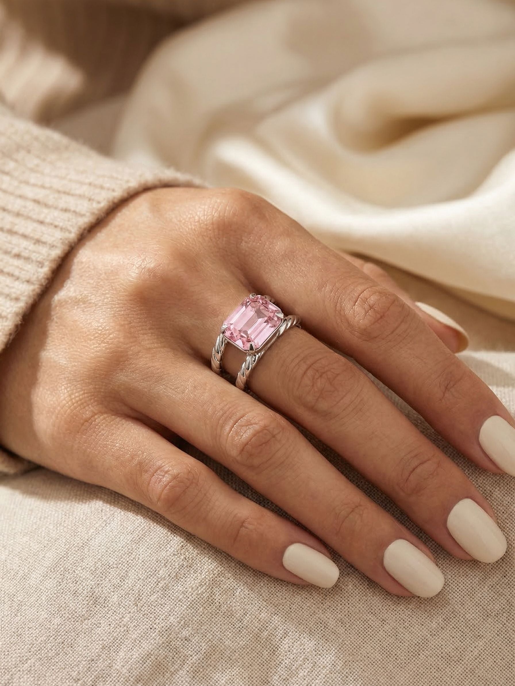 Octavia Adjustable Cocktail Ring - RFK6PDLTR