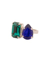 Emerald Pear Cocktail Ring