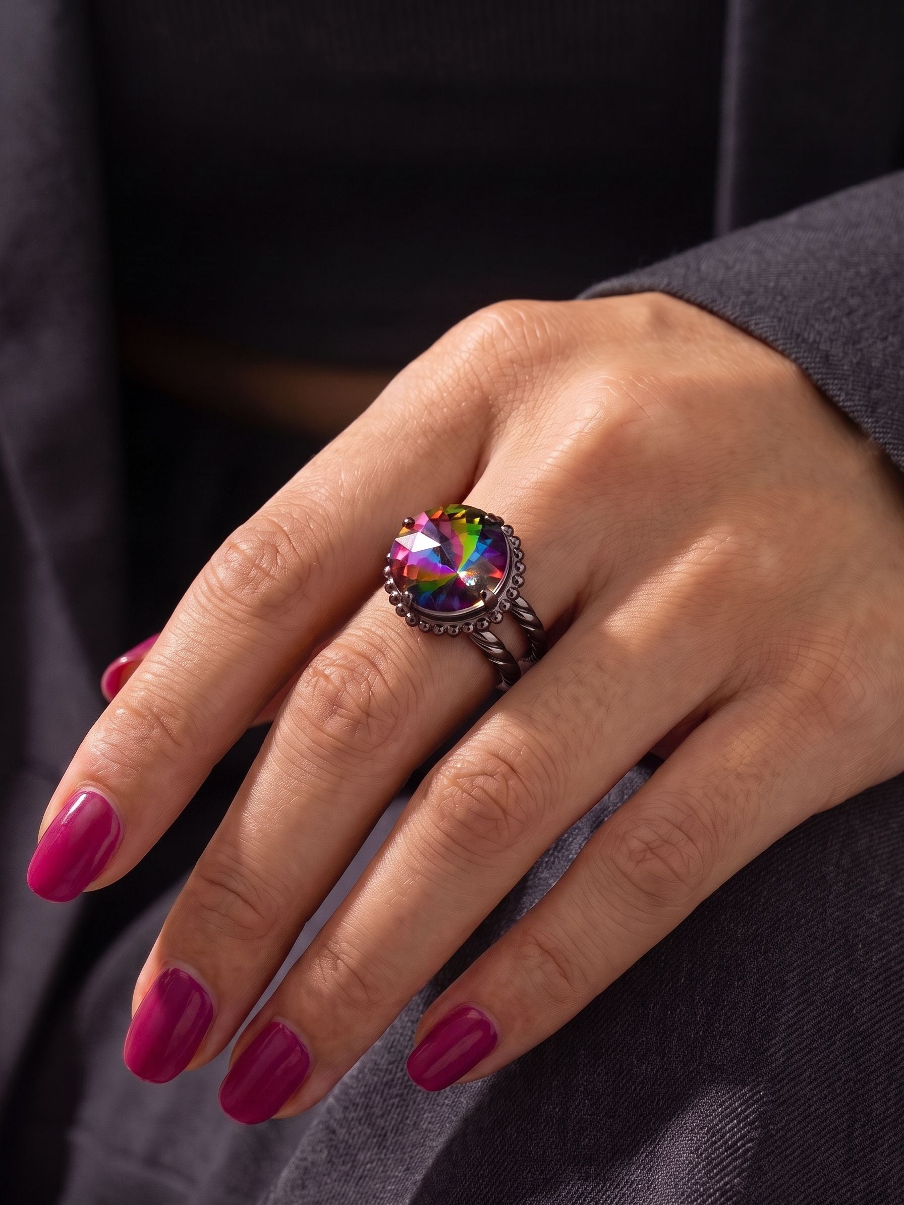 Noor Adjustable Cocktail Ring - RFZ44GMVO