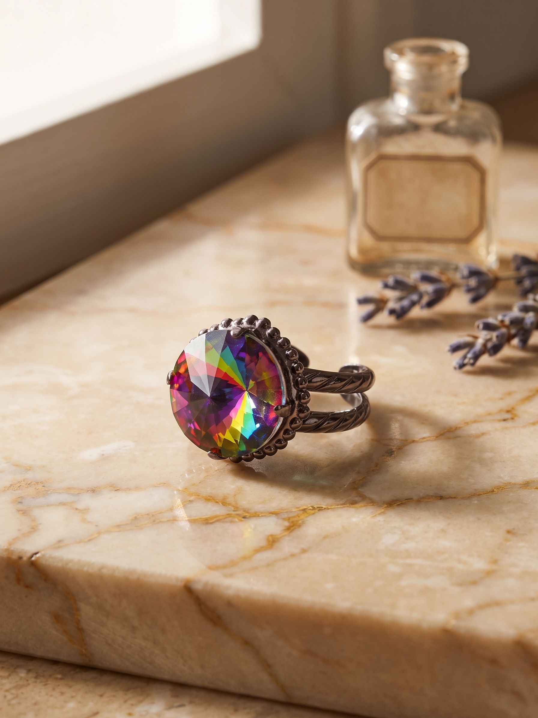 Noor Adjustable Cocktail Ring - RFZ44GMVO
