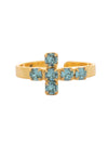Carly Cross Band Ring