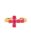 Carly Cross Band Ring