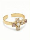 Carly Cross Band Ring