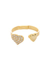 Open Heart Adjustable Band Ring