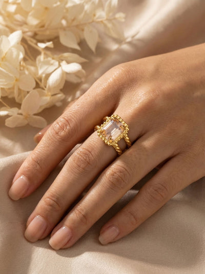 Octavia Scalloped Stacked Ring - RGK1BGGNS