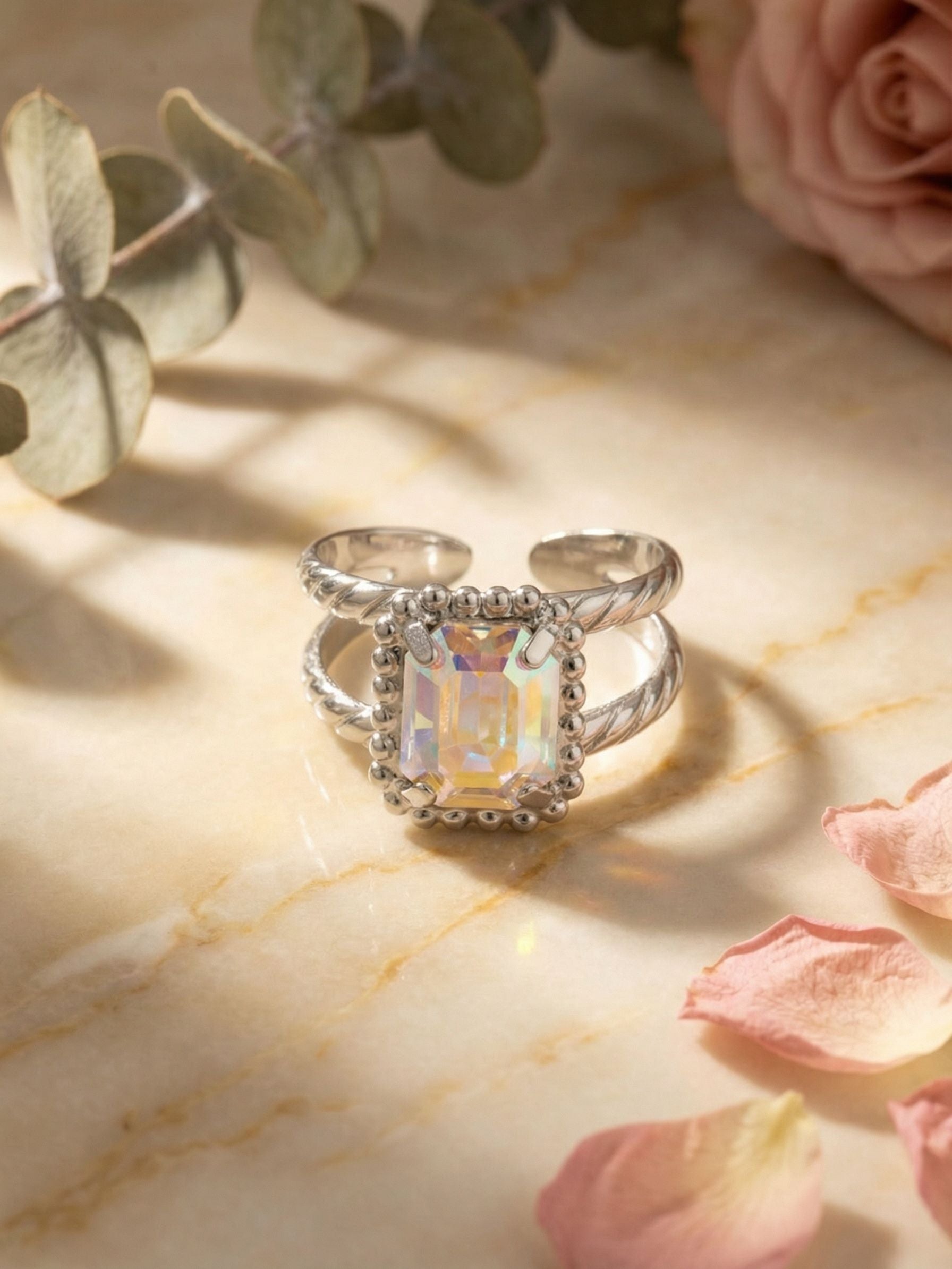 Octavia Scalloped Stacked Ring - RGK1PDCAB