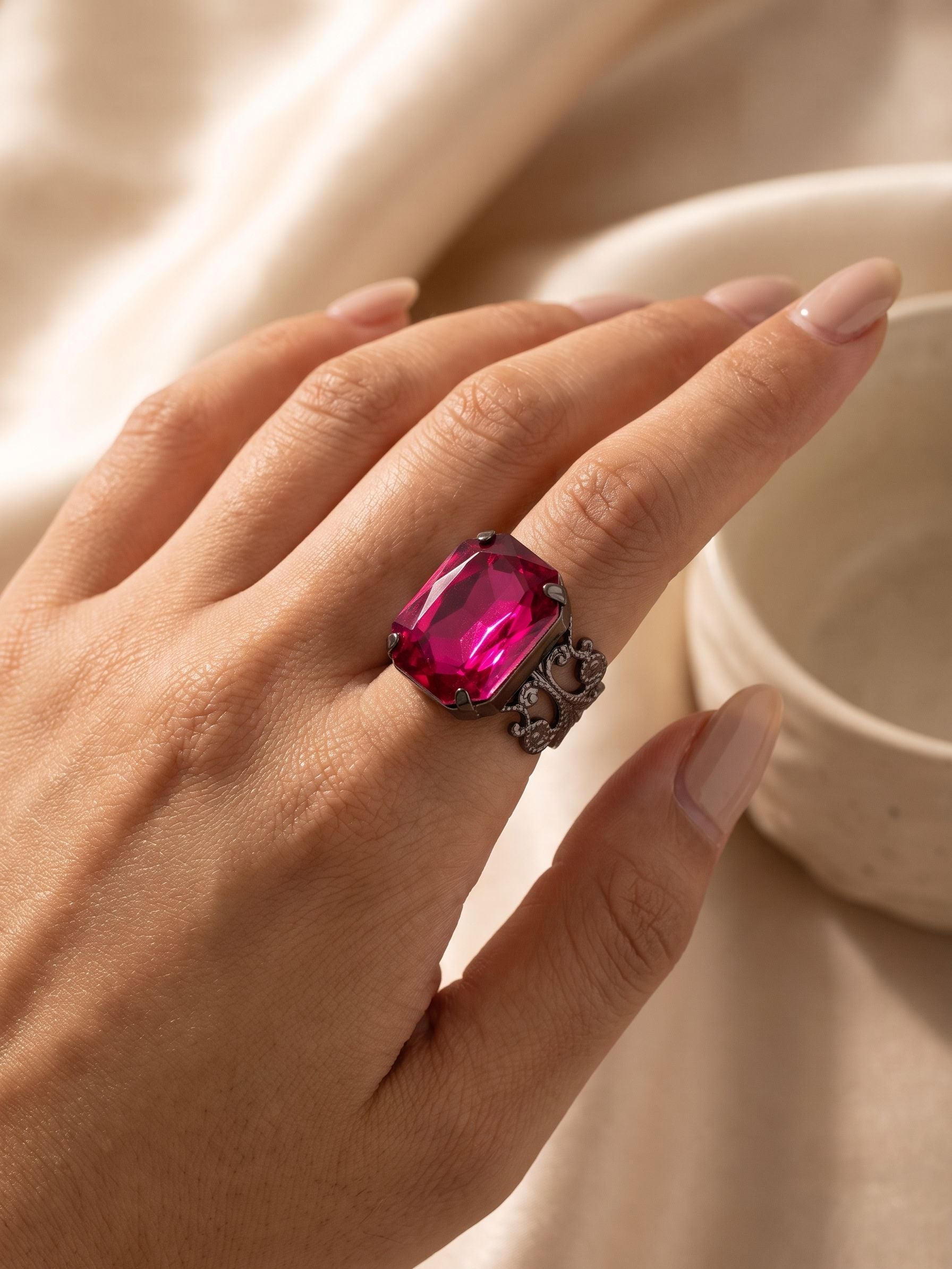 Brynn Adjustable Cocktail Ring - RGK2GMFU